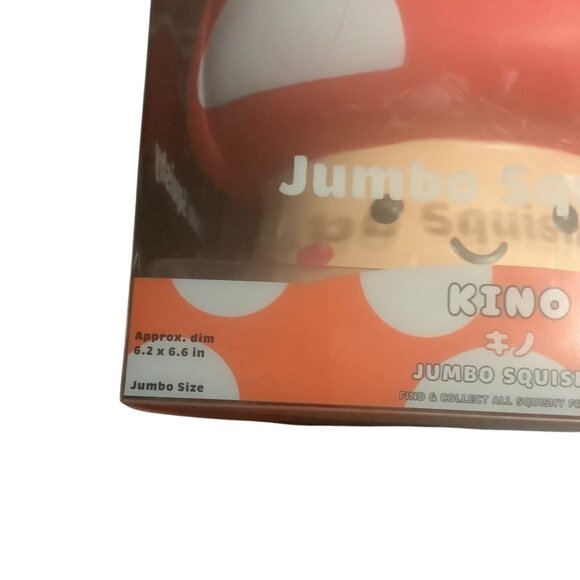 Mimicoco Jumbo Mushroom Squishy Toy 6.2" x 6.6" Red White Stress Relief Kawaii - Picture 2 of 9